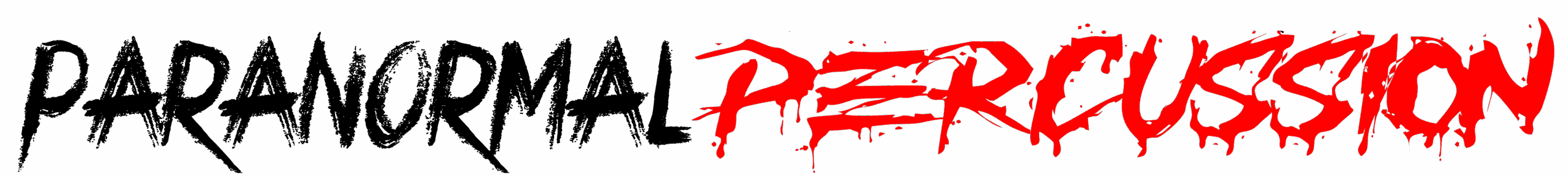 Black background with red text reading 'PERCUSSION'.